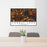24x36 Forest Lake Minnesota Map Print Lanscape Orientation in Ember Style Behind 2 Chairs Table and Potted Plant
