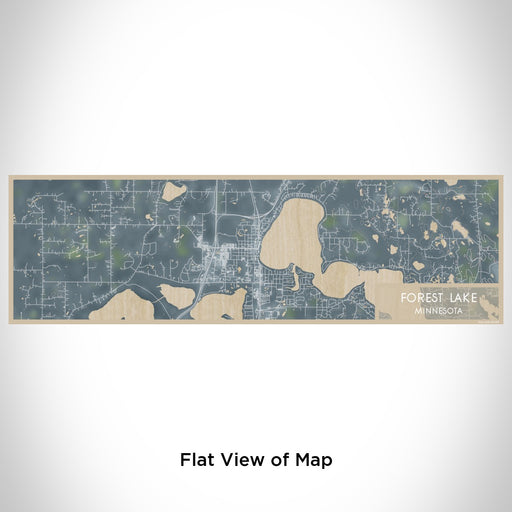 Flat View of Map Custom Forest Lake Minnesota Map Enamel Mug in Afternoon
