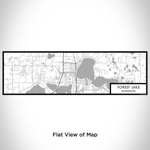 Flat View of Map Custom Forest Lake Minnesota Map Enamel Mug in Classic