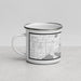 Left View Custom Forest Lake Minnesota Map Enamel Mug in Classic
