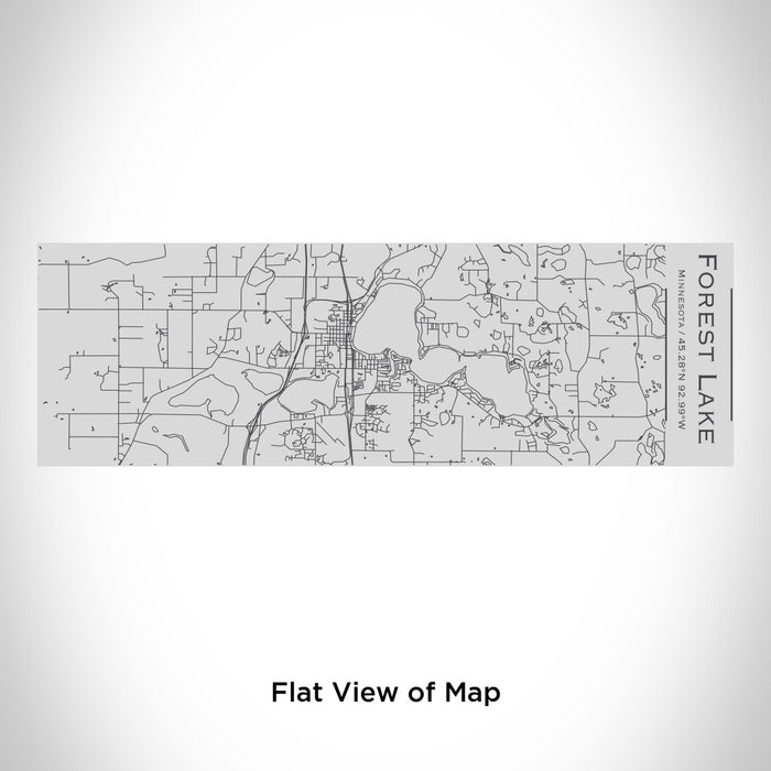 Rendered View of Forest Lake Minnesota Map Engraving on 10oz Stainless Steel Insulated Cup with Sipping Lid