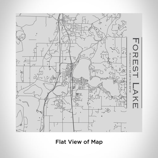 Rendered View of Forest Lake Minnesota Map Engraving on 17oz Stainless Steel Insulated Tumbler