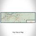 Flat View of Map Custom Fort Davis Texas Map Enamel Mug in Woodblock