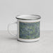Left View Custom Fort Dodge Iowa Map Enamel Mug in Afternoon
