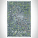 Fort Dodge Iowa Map Print Portrait Orientation in Afternoon Style With Shaded Background