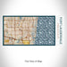 Rendered View of Fort Lauderdale Florida Map on 17oz Stainless Steel Insulated Bottle with printed woodblock style map