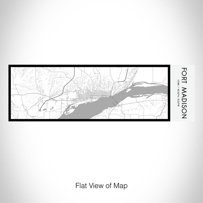 Rendered View of Fort Madison Iowa Map on 10oz Stainless Steel Insulated Cup in Classic with Sliding Lid
