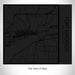 Rendered View of Fort Madison Iowa Map on 17oz Stainless Steel Insulated Tumbler in Matte Black with Tactile Lines
