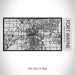 Rendered View of Fort Wayne Indiana Map on 17oz Stainless Steel Insulated Cola Bottle in Stainless