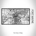 Rendered View of Fort Wayne Indiana Map on 17oz Stainless Steel Insulated Cola Bottle in Stainless in Matte White