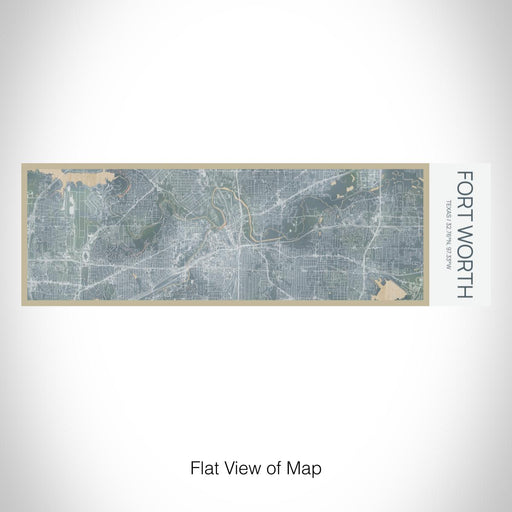 Rendered View of Fort Worth Texas Map on 10oz Stainless Steel Insulated Cup in Afternoon with Sliding Lid