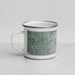 Left View Custom Fox Cities Wisconsin Map Enamel Mug in Afternoon