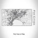 Rendered View of Fox Cities Wisconsin Map Engraving on 17oz Stainless Steel Insulated Cola Bottle in White