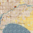 Fox Cities Wisconsin Map Print in Woodblock Style Zoomed In Close Up Showing Details