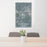 24x36 Framingham Massachusetts Map Print Portrait Orientation in Afternoon Style Behind 2 Chairs Table and Potted Plant