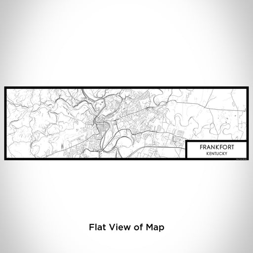 Flat View of Map Custom Frankfort Kentucky Map Enamel Mug in Classic