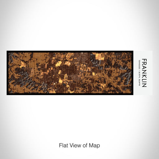 Rendered View of Franklin Tennessee Map on 10oz Stainless Steel Insulated Cup in Ember with Sliding Lid