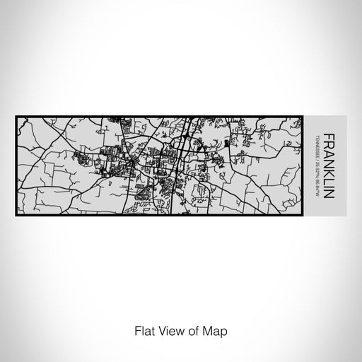 Rendered View of Franklin Tennessee Map on 10oz Stainless Steel Insulated Cup with Sipping Lid