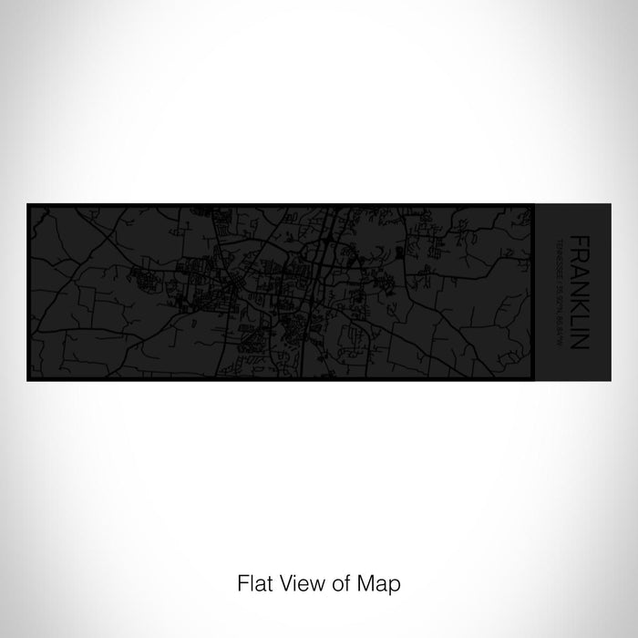 Rendered View of Franklin Tennessee Map on 10oz Stainless Steel Insulated Cup in Matte Black with Sliding Lid