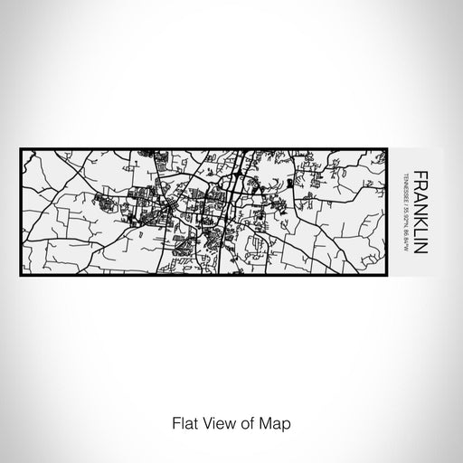 Rendered View of Franklin Tennessee Map on 10oz Stainless Steel Insulated Cup in Matte White with Sliding Lid