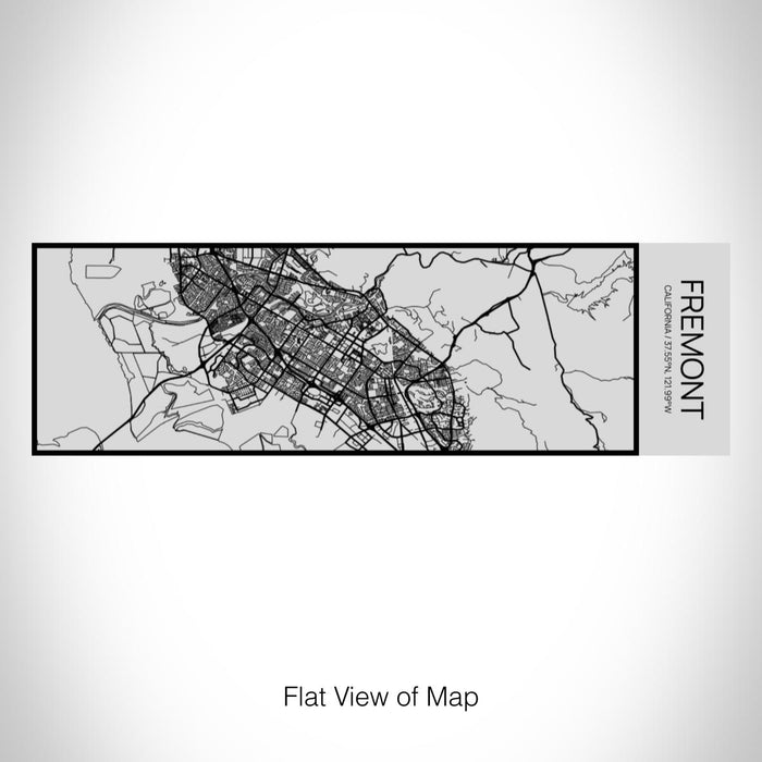 Rendered View of Fremont California Map on 10oz Stainless Steel Insulated Cup with Sipping Lid