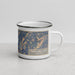 Right View Custom Fremont Peak Wyoming Map Enamel Mug in Afternoon