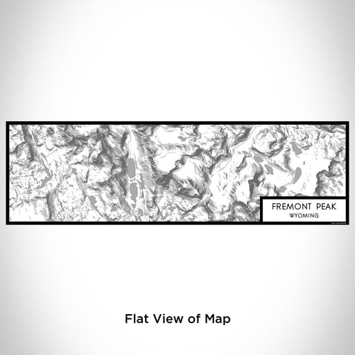Flat View of Map Custom Fremont Peak Wyoming Map Enamel Mug in Classic