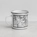 Left View Custom Fremont Peak Wyoming Map Enamel Mug in Classic