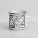 Right View Custom Fremont Peak Wyoming Map Enamel Mug in Classic