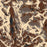 Fremont Peak Wyoming Map Print in Ember Style Zoomed In Close Up Showing Details