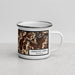 Right View Custom Fremont Peak Wyoming Map Enamel Mug in Ember