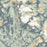 Fremont Peak Wyoming Map Print in Woodblock Style Zoomed In Close Up Showing Details