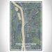 Frenchtown New Jersey Map Print Portrait Orientation in Afternoon Style With Shaded Background