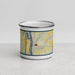 Front View Custom Frenchtown New Jersey Map Enamel Mug in Woodblock