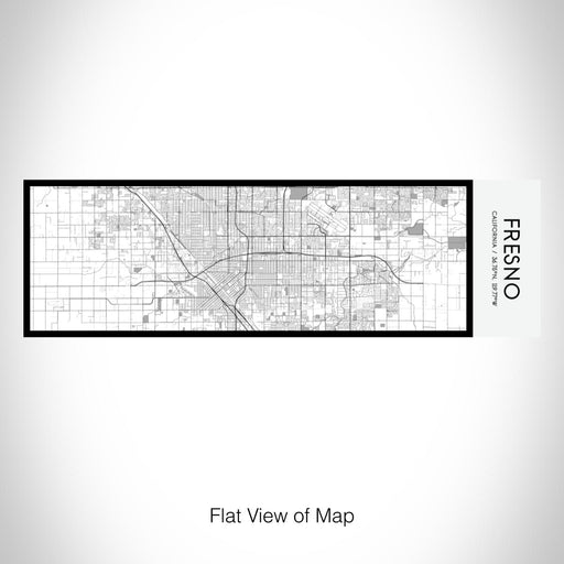 Rendered View of Fresno California Map on 10oz Stainless Steel Insulated Cup in Classic with Sliding Lid