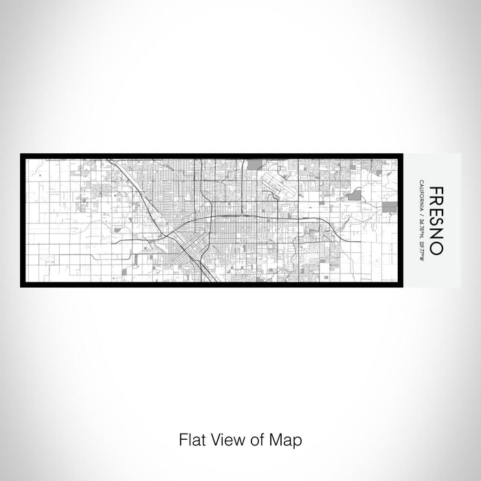 Rendered View of Fresno California Map on 10oz Stainless Steel Insulated Cup in Classic with Sliding Lid