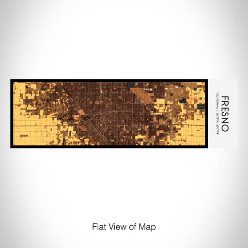 Rendered View of Fresno California Map on 10oz Stainless Steel Insulated Cup in Ember with Sliding Lid