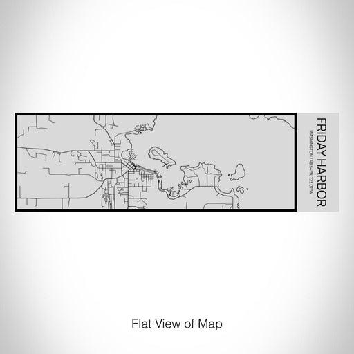 Rendered View of Friday Harbor Washington Map on 10oz Stainless Steel Insulated Cup with Sipping Lid