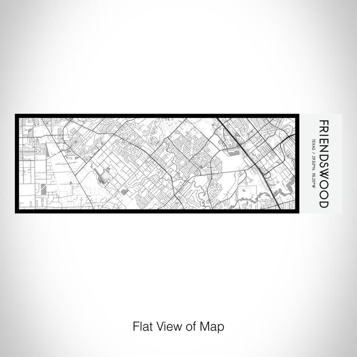 Rendered View of Friendswood Texas Map on 10oz Stainless Steel Insulated Cup in Classic with Sliding Lid