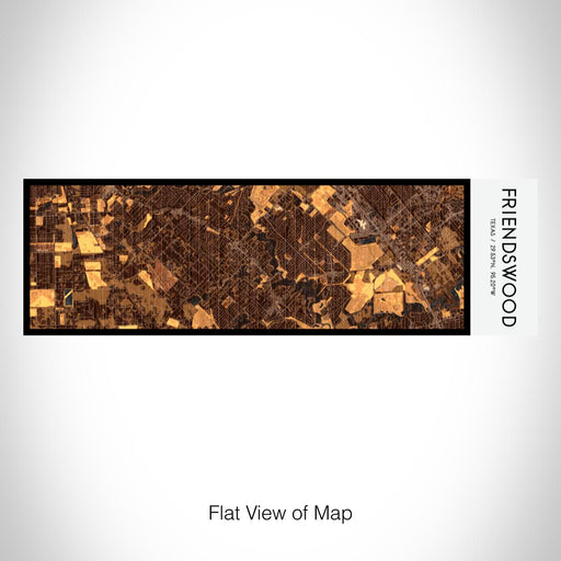 Rendered View of Friendswood Texas Map on 10oz Stainless Steel Insulated Cup in Ember with Sliding Lid