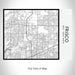 Rendered View of Frisco Texas Map on 20oz Stainless Steel Insulated Bottle with Bamboo Top with printed classic style map
