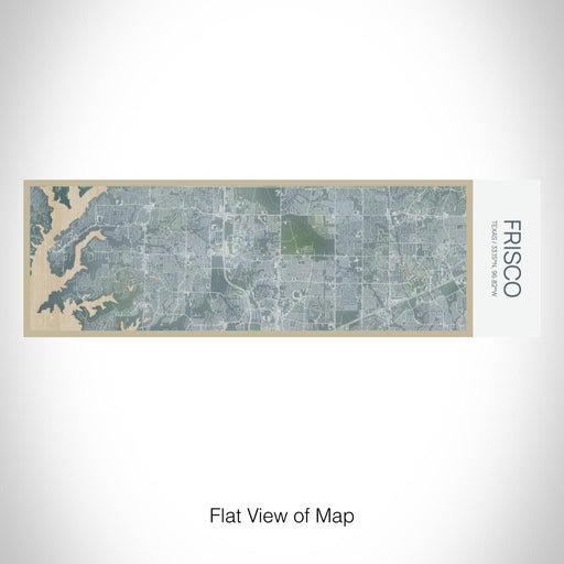Rendered View of Frisco Texas Map on 10oz Stainless Steel Insulated Cup in Afternoon with Sliding Lid