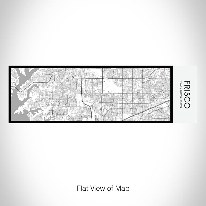 Rendered View of Frisco Texas Map on 10oz Stainless Steel Insulated Cup in Classic with Sliding Lid