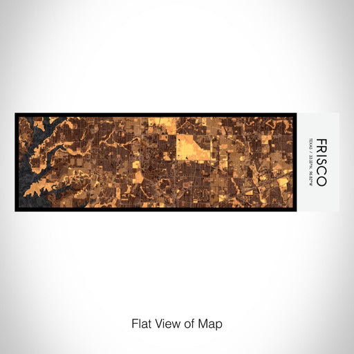 Rendered View of Frisco Texas Map on 10oz Stainless Steel Insulated Cup in Ember with Sliding Lid