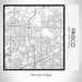 Rendered View of Frisco Texas Map on 17oz Stainless Steel Insulated Tumbler in Classic Map Style