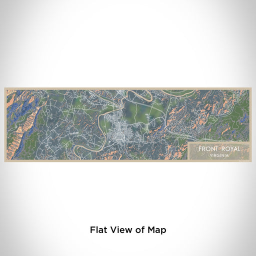 Flat View of Map Custom Front Royal Virginia Map Enamel Mug in Afternoon