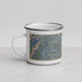 Left View Custom Front Royal Virginia Map Enamel Mug in Afternoon