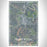 Front Royal Virginia Map Print Portrait Orientation in Afternoon Style With Shaded Background