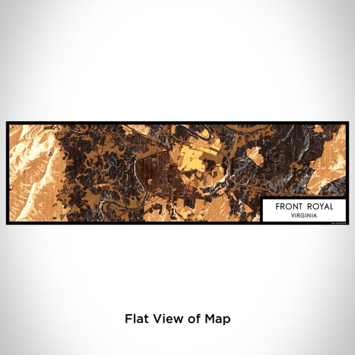 Flat View of Map Custom Front Royal Virginia Map Enamel Mug in Ember