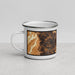 Left View Custom Front Royal Virginia Map Enamel Mug in Ember